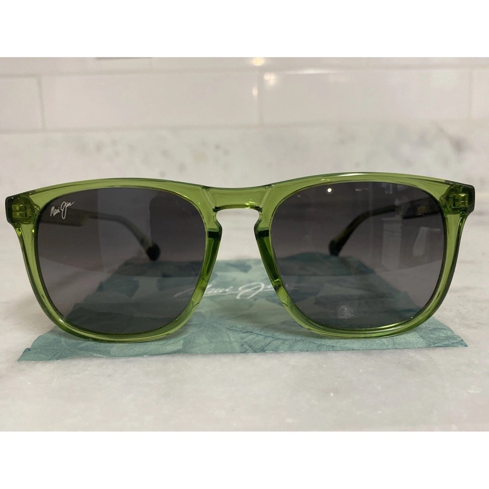 MAUI JIM NEW MALUHIA GS643 - 15 TRANSLUCENT GREEN NEUTRAL GREY polarized